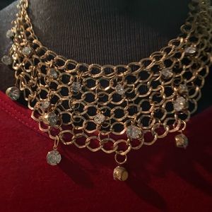 short gold necklace